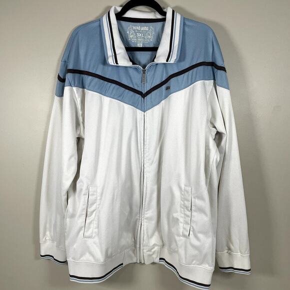 Vintage Men's ECKO UNLTD. Warm Up Jacket Zip Front Y2K Rhino Logo Streetwear - Picture 1 of 9